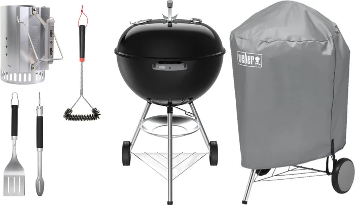 Weber Original Kettle 57 cm Schwarz Starter-Kit