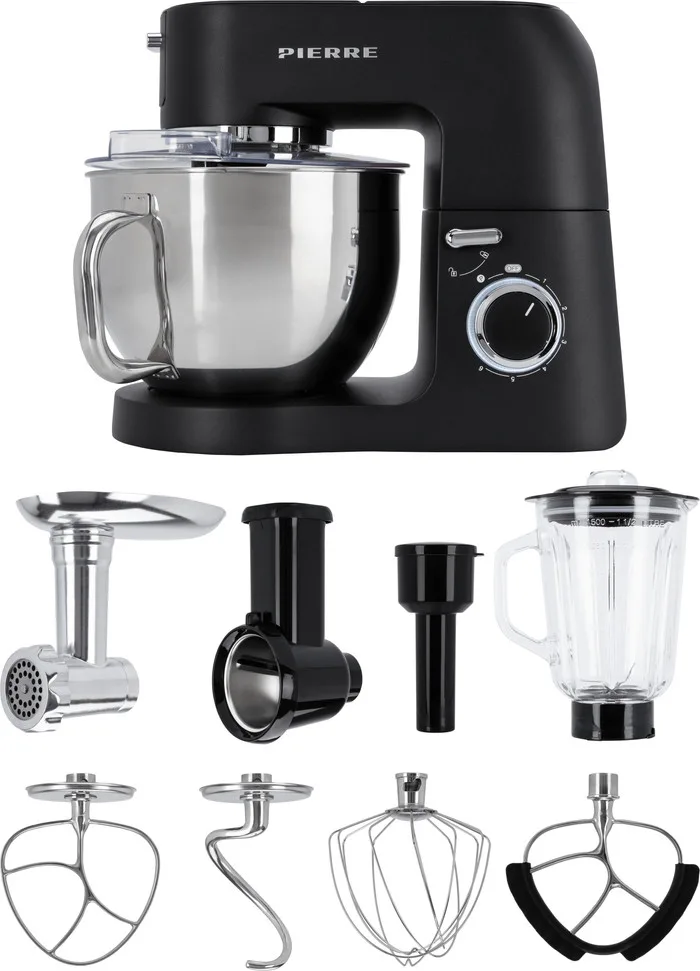 Pierre Robot de Cuisine Polyvalent SM9000 Mat Noir