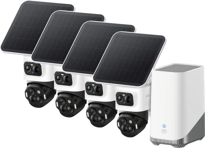 Eufycam S4 Lot de 4 + Homebase 3
