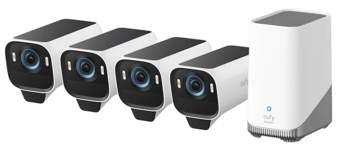 EufyCam S3 Pro 4er-Set + HomeBase 3