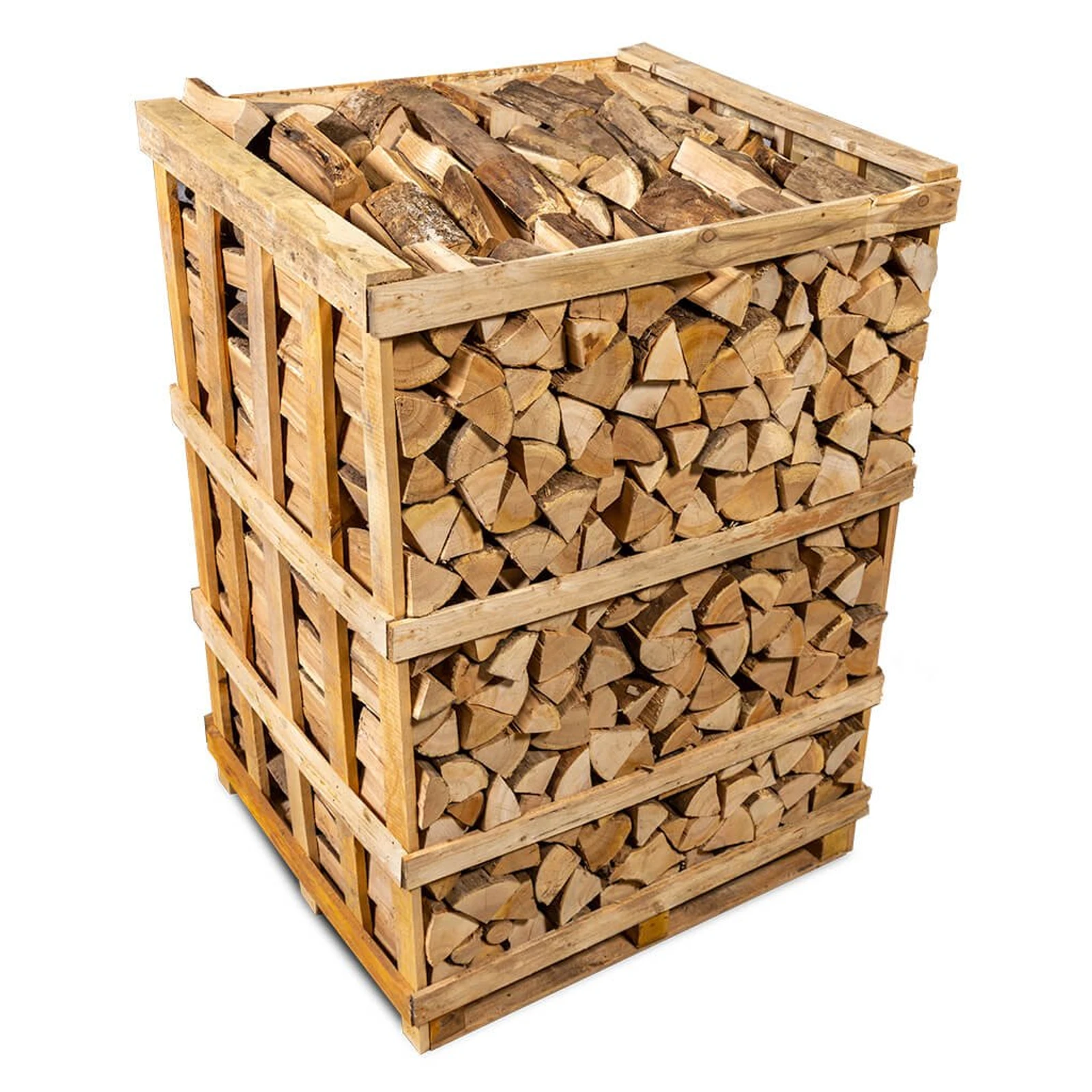Brennholz Gigant Kammergetrocknetes Esche Kaminholz 25cm Halbe Palette