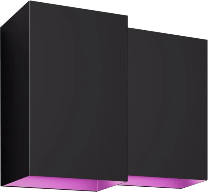 Philips Hue Resonate Wandleuchte White and Color Schwarz 2er-Set