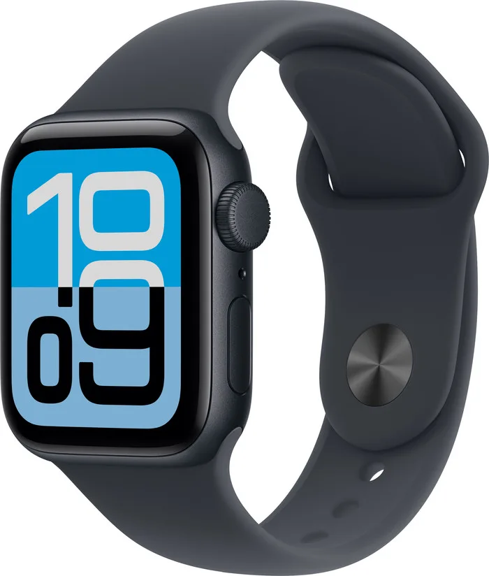 Apple Watch SE 3 40 mm Mitternacht Sportarmband S/M