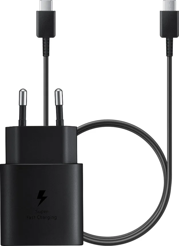 Samsung Super Fast Charging 25 W Ladegerät + 1 m USB-C Kabel Schwarz